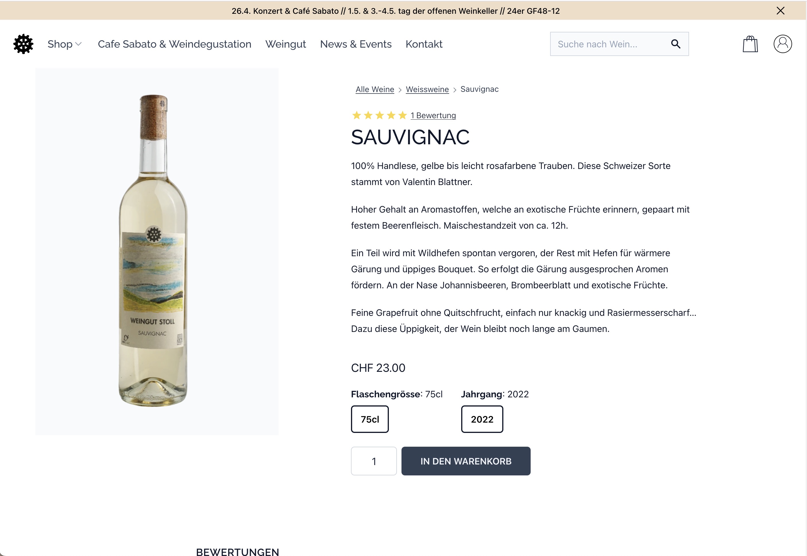 weingut stoll product page